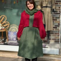 کت و سارافون آیلا یشمی دونه اناری