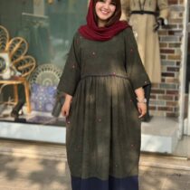 پیراهن نرگس کبریتی یشمی