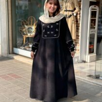 پیراهن پاپیون کبریتی مشکی