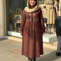 پیراهن مهسا قهوه ای