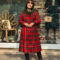 پیراهن پانیذ قرمز چهارخونه