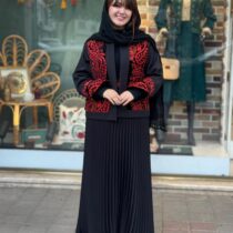 کت و دامن پلیسه یلدایی بته جقه