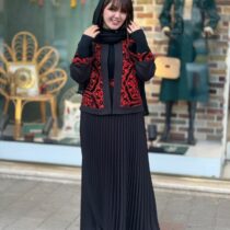 کت و دامن پلیسه یلدایی لوزی سنتی