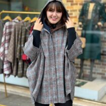 پانچ زیپی ذغالی آبی نارنجی