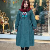 پیراهن دل آوا یلدایی یشمی