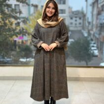 پیراهن هدیه موشی مشکی پیچازی و چهارخونه