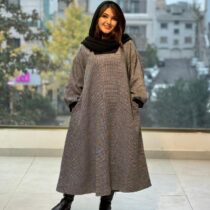 پیراهن هدیه سقید مشکی