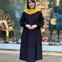 پیراهن گلی مشکی