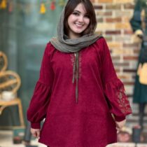 مانتو راز کبریتی زرشکی