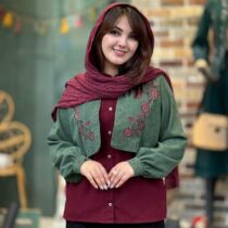 مانتو سلنا یشمی زرشکی