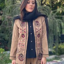 کت و شومیز انار مشکی نسکافه ای