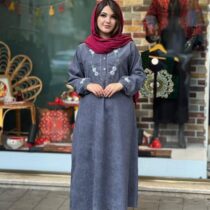 پیراهن سوگل طوسی