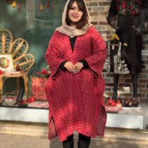 پانچ جلوباز طرحدار قرمز طوسی