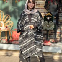 پانچ جلوباز مشکی راه راه طوسی