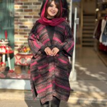 پانچ جلوباز مشکی راه راه سرخابی