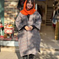 پانچ جلوباز چهارخونه ریز آبی نارنجی