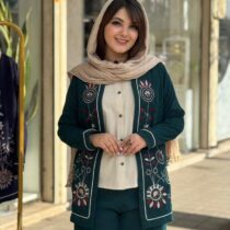 کت و شومیز انار کرم کله غازی