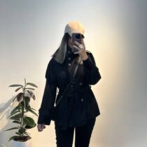 ترنچ کت کوتاه مشکی