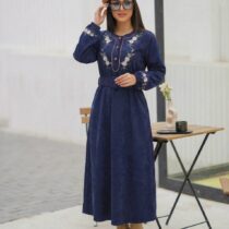 پیراهن سوگل سورمه ای