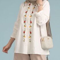 مانتو کاملیا سفید