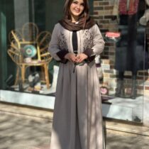 کت و دامن قاصدک کرم خاکی