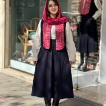 ست سه تیکه دیبا سورمه ای