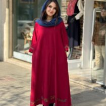 پیراهن نیلوفر قرمز