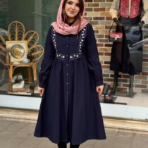 پیراهن صبا سورمه ای