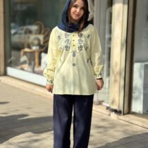 ست دوتیکه مانیدا لیمویی سورمه ای