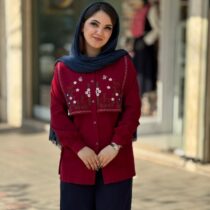 مانتو نازگل زرشکی