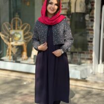 ست دو تیکه گندم سورمه ای