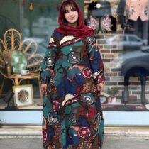 پیراهن آیگل طرح انتزاعی رنگی