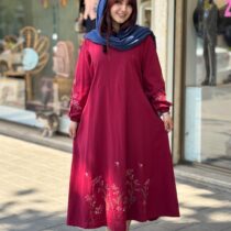 پیراهن کلارا زرشکی