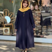 پیراهن پوپک سورمه ای