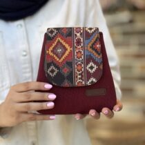 کیف دو کاره نبات زرشکی طرح سنتی