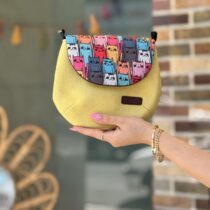 کیف نقلی زرد گربه