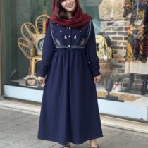 پیراهن ماریا سورمه ای