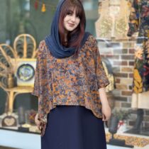 کراپ میم آجری برگ ریز طوسی