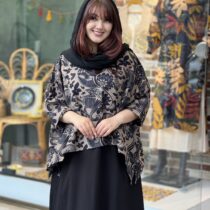کراپ میم کرم خاکی گل مشکی