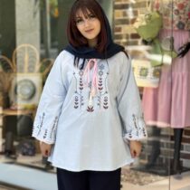 شومیز تک باران آبی