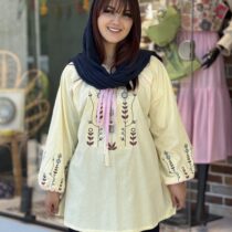 شومیز تک باران لیمویی