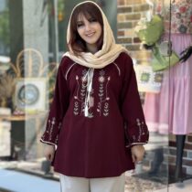 شومیز تک باران زرشکی