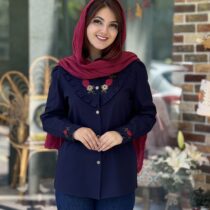شومیز لاله سورمه ای