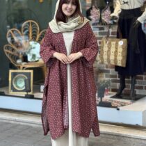 پانچ لارا زرشکی گل ریز سفید