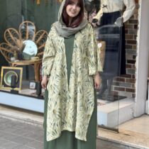 پانچ لارا کرم سبز طرح برگ