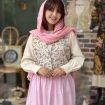 جلیقه بهارک طرح گل ریز