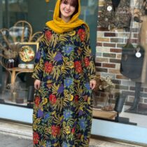 پیراهن آیگل برگ درشت رنگی