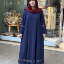پیراهن نیلوفر سورمه ای