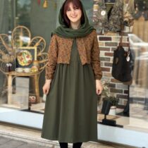 ست دو تیکه گندم یشمی حنایی
