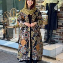 پانچ لارا طرح چند تیکه مشکی سدری خردلی
